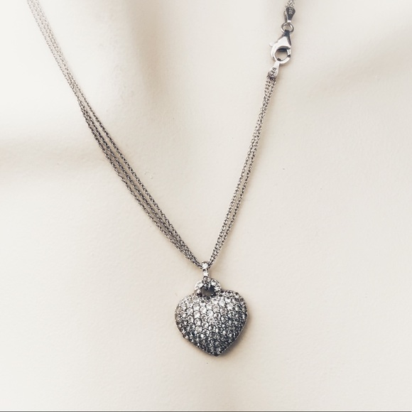 Ice Diamond Triple Chain Necklace & Earrings - Picture 4 of 5